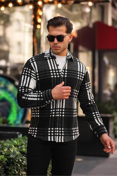 Stilkombin Small Checkered Fleece Winter Shirt XC U16707B