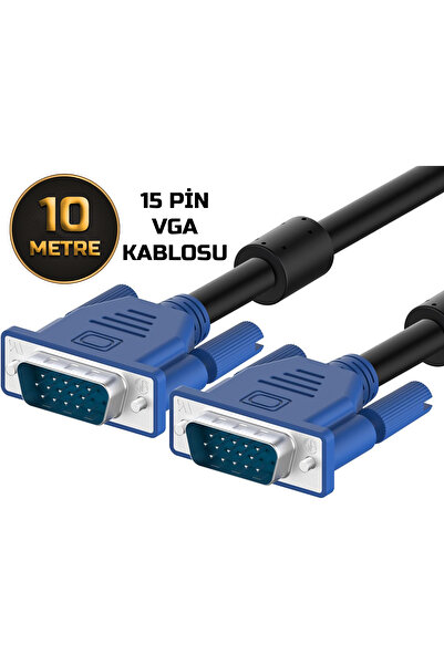 Gold Step 10 Metre 15 Pin Vga Kablosu
