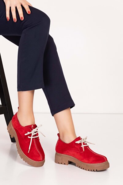 Gondol Hakiki Deri Günlük Kalın Taban Ayakkabı Bel.455