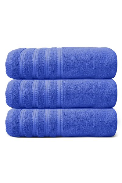 Hotel Linen Klub 600-GSM Cotton Terry Bath Towel Set - Soft & Highly Absorbent, Quick-Dry