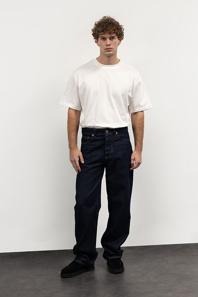 GIESTO Παντελόνι Basic Cut Navy Blue Jean