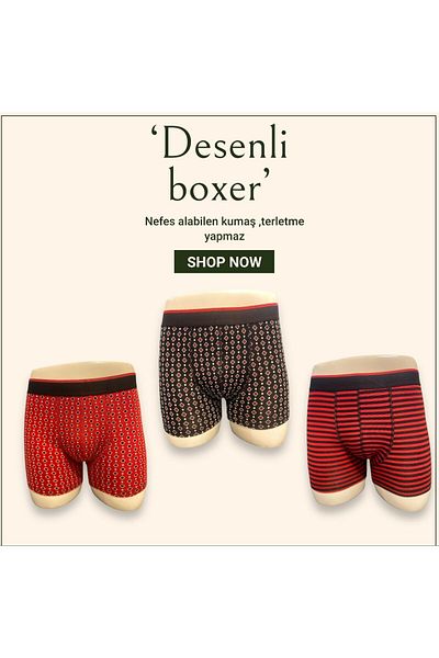 USLULAR Men's Lycra Cotton Patterned Boxers