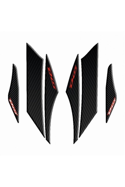 MOTOSPARTAN GOGO YAN PAD 003 SİYAH-KIRMIZI KARBON DESENLİ HONDA DİO 110