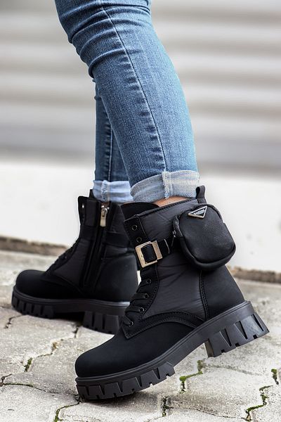 Vojo Lagartha Bag Λεπτομερείς γυναικείες μπότες με φερμουάρ