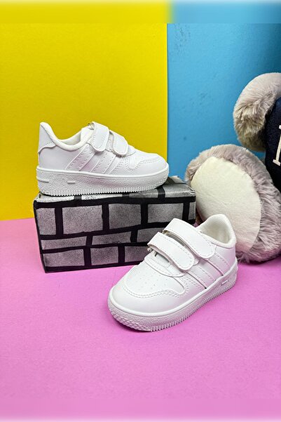 Nstil Daily Girl Boy Sports Shoes Sneaker Velcro Double Stripe Comfortable Lightweight Zl001