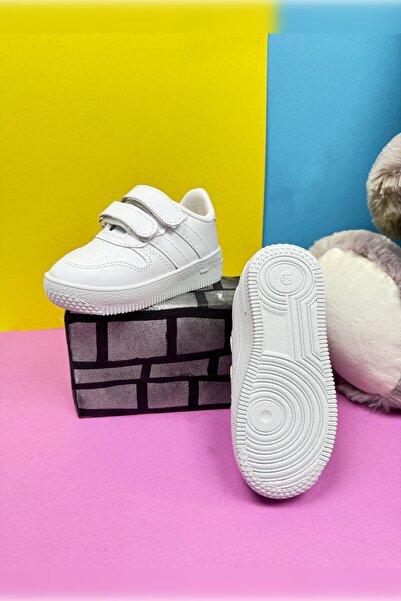 Nstil Daily Girl Boy Sports Shoes Sneaker Velcro Double Stripe Comfortable Lightweight Zl001