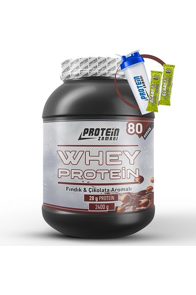 Protein Zamanı Whey Protein Powder Hazelnut & Chocolate 80 Serves 2400 Gr