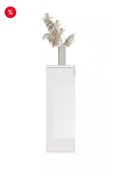 VISNES Çok Amaçlı Dolap Beyaz Mutfak Banyo Hol Ofis Mobilyası 4 Bölmeli Kapak...