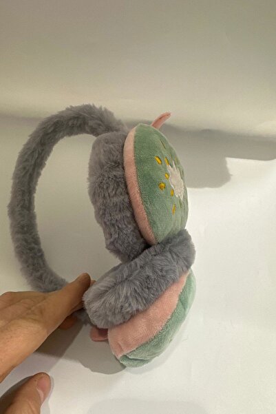 KARAASLAN Soğuktan Koruyucu Desenli Peluş Kışlık Katlanabilir Kulaklık Kulak Koruyucu