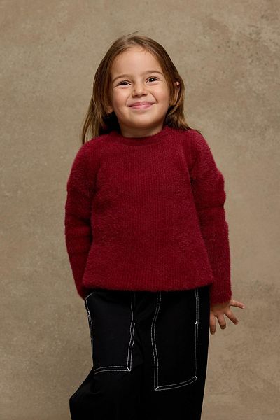 Fahhar Kids Pulover moale Yumoş - roșu