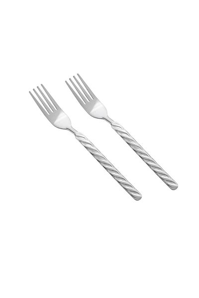 Dania A Dozen Braided Metal Eating Forks