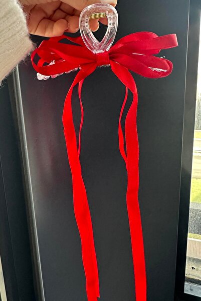 TAKIŞTIR Red Color Ribbon Figured Peg Buckle