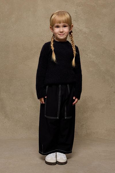 Fahhar Kids Pulover moale negru Yumoş