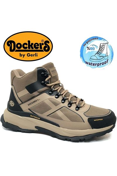 Dockers 237518   - Ανδρικές μπότες εξωτερικού χώρου Sand, Αδιάβροχες
