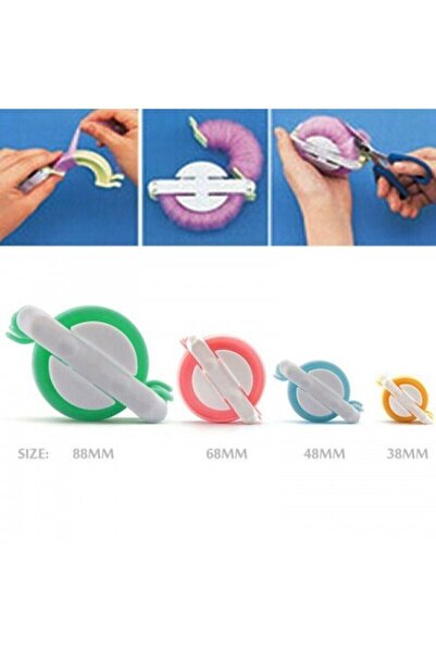 Genel Markalar Ponpon Yapma Aparatı 4 Lü