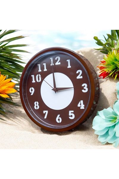 Bahat Mini Living Room Office Children's Room Plastic Wall Clock Diameter 22 cm Antique