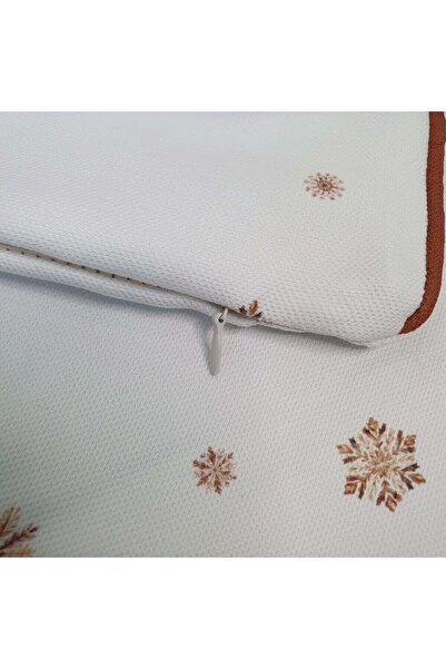 DECO New Year's Home Deer Snow Themed - Digital Printed Throw Pillow Cover