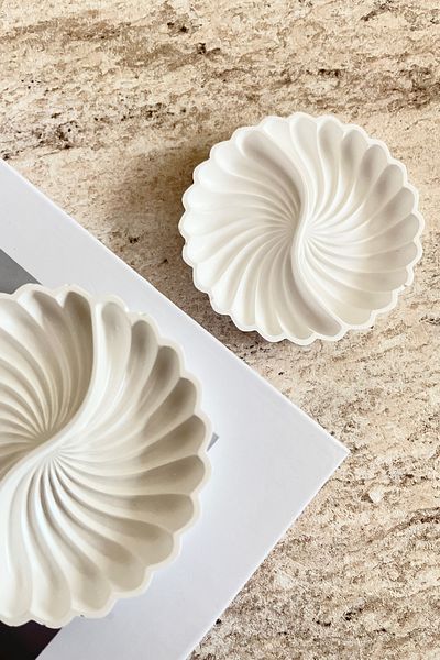 Mandalin Art Studio Seashell Decorative Plate, Jewelry Plate 10 cm