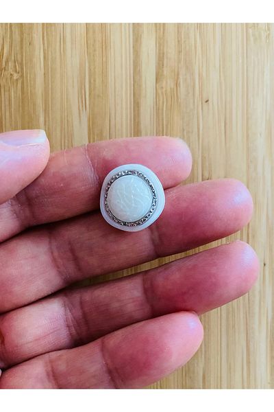 Öztürk Cardigan, Vest, Entari, Ferace and Trousers Italian Model Button. 18mm. 5 Pkt. Color: White.