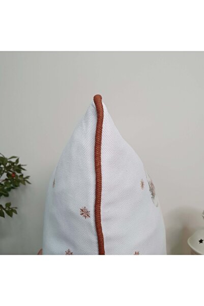 DECO New Year's Home Deer Snow Themed - Digital Printed Throw Pillow Cover