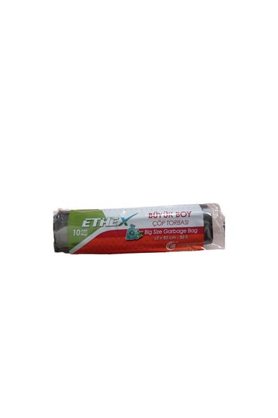 Ethex Black Large Size Garbage Bag - 50 Pack 65X80 cm