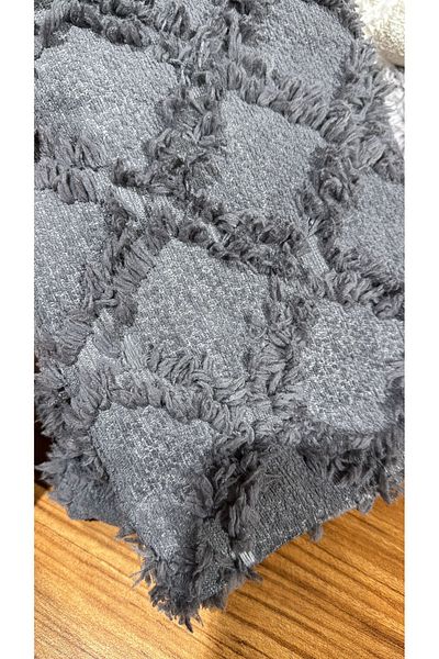 lusso stile Siena Double Bedspread Anthracite 250X260Cm 2 Pillowcases