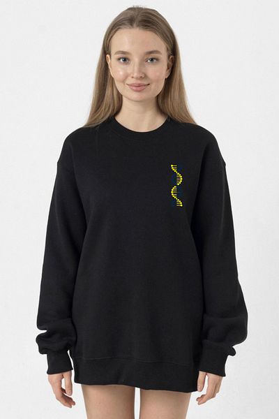 Tshirthane Yellow Navy Blue Dna Black Women's 2Ip Sweatshirt