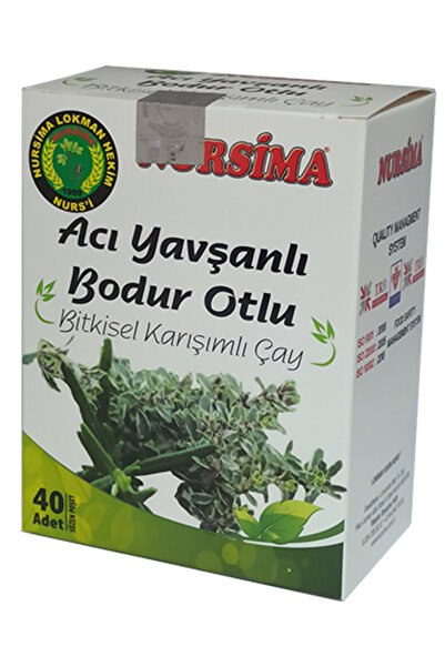Nursima Acı Yavşanlı Bodur Otlu Bitkisel Karışımlı Çay 40 'lı Süzen Poşet