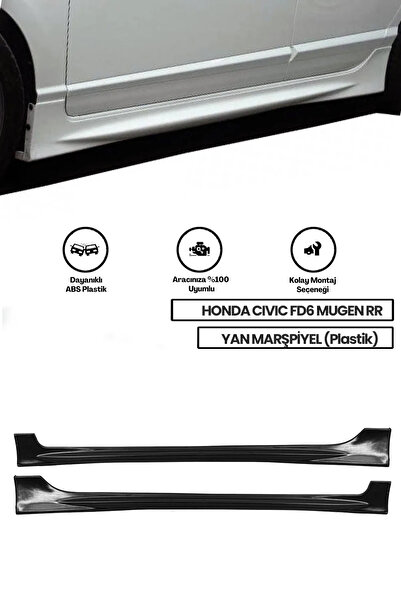 Genel Markalar Honda Civic Fd6 2006-2012 Boyasız Plastik Sağ-sol Takım Mugen ...