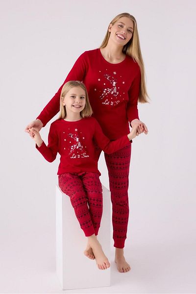 Arnetta Mother Daughter Red Pajamas Set (Priced Separately)