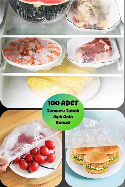 Tiesa Home 100Pcs Nylon Freshness Preserving Plate Cookware Food Cap