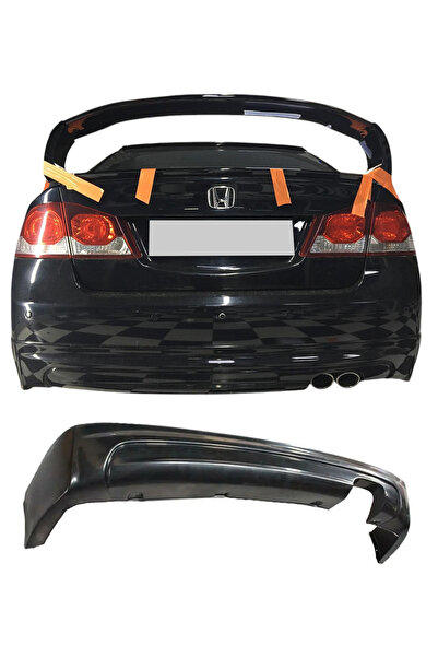 Genel Markalar Honda Civic Fd6 2006-2012 Boyasız Plastik Mugen Arka Ek