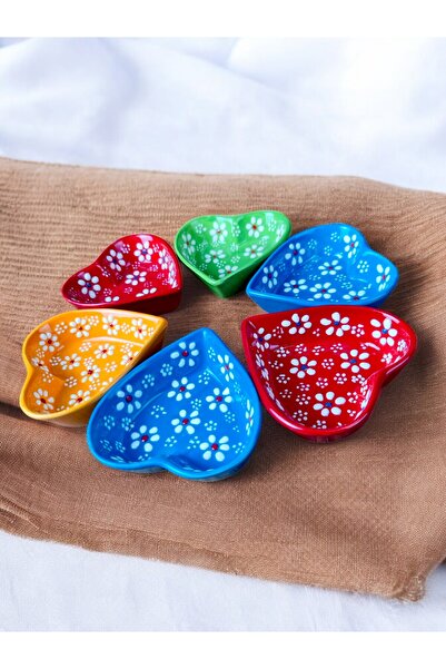 qtahya homes queen of kütahya Papatya renkli Çerezlik 6 parça el yapımı dante...