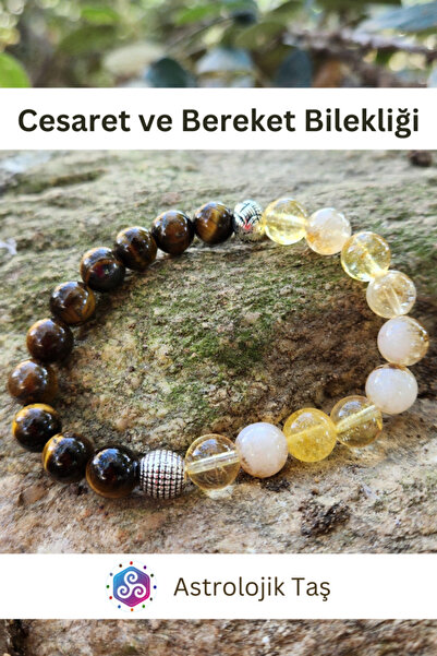 Tasarım سوار من الحجر الطبيعي للشجاعة والبركات، عين النمر وحجر السترين