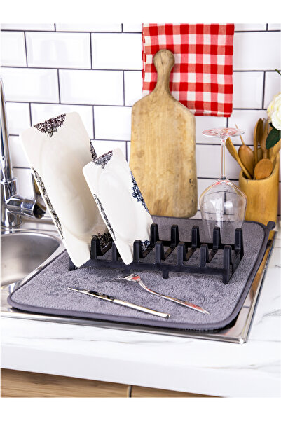 EVSTYLE Bulaşık Matı - Tabaklık Aparatlı