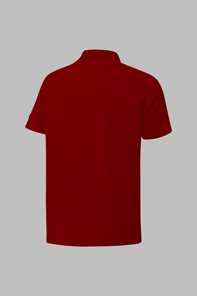 POSEIDON STORM Мъжка тениска с поло яка Vision Pro Fabric, бордо, големи размери, стилна и удобна, размер 4XL-10XL