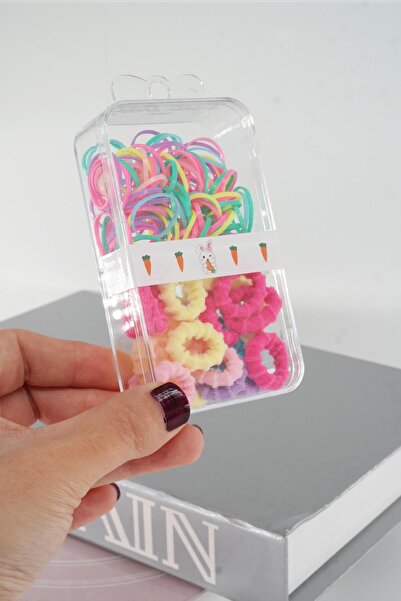 By Zeyna Aksesuar Set de catarame cu prosoape elastice și cauciuc pentru copii