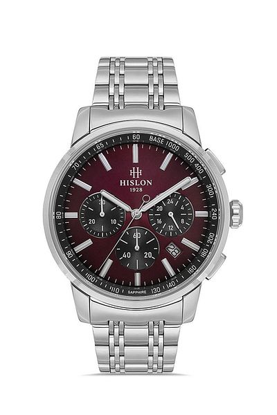 Hislon Men's Case - 44mm, 316L Stainless Steel, Sapphire Finish, 5 Atm Waterproof