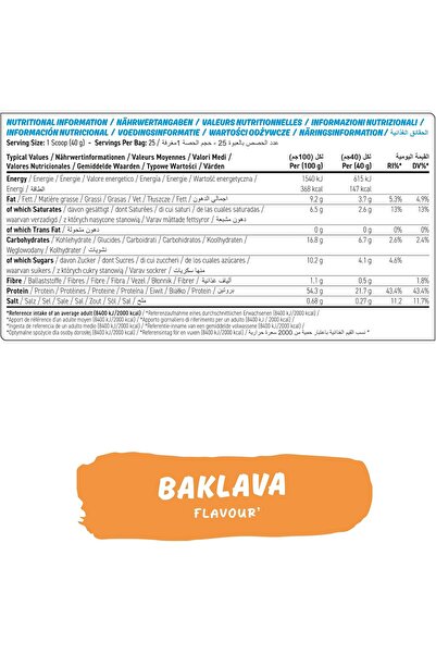 applied nutrition Protein Cookie Dough (1kg – 25 Servings) (Baklava) – High Protein Snack, 22g of Protein Per Serving