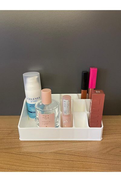 Bayev Golden Desktop Makeup Organizeri Ruj Stand Ser Parfum Pen Holder Machiaj Pensule Organizator Raft