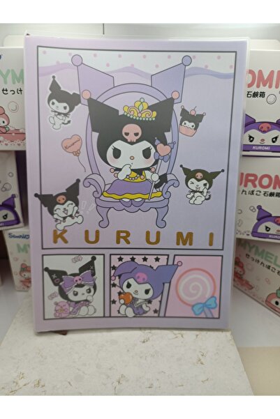 Meyra Accessories sanrio kawaii kuromi hello kitty my melody şeffaf mat kılıflı büyük boy defter okul ajanda notebook