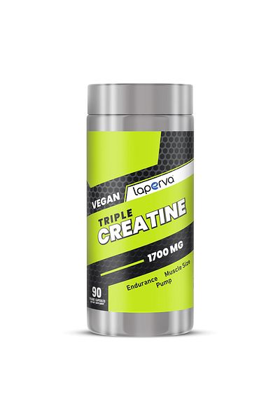 Laperva Vegan Triple Creatine, 90 Veggie Capsules, 1700 Mg, Muscle Support & Workout Performance