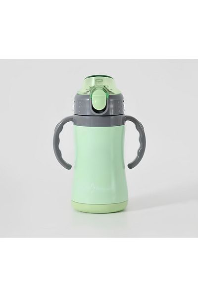 Penguen 280ml Colorful Steel Baby Bottle Thermos - Double Layer