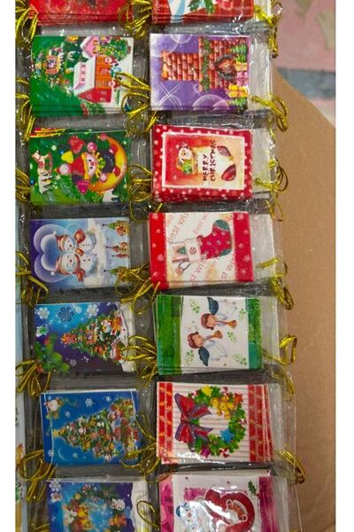 L&M LİZA YILDIZ بطاقة بريدية صغيرة لعيد الميلاد 5 قطع