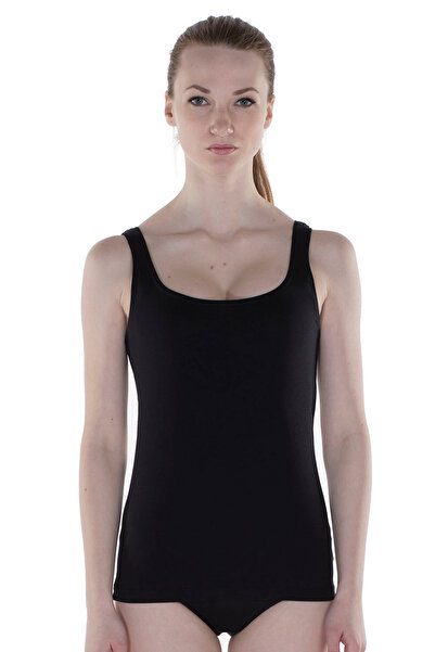 Hays Kalın Askılı % 100 Pamuklu Atlet - Siyah