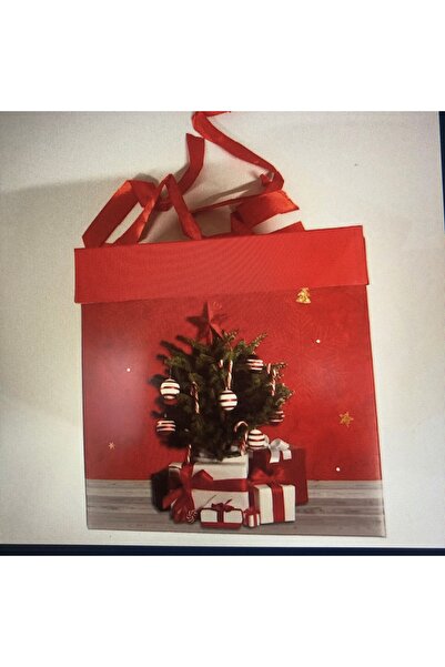 Kika Yılbaşı Temalı DIY Hediye Kutusu 15x15cm