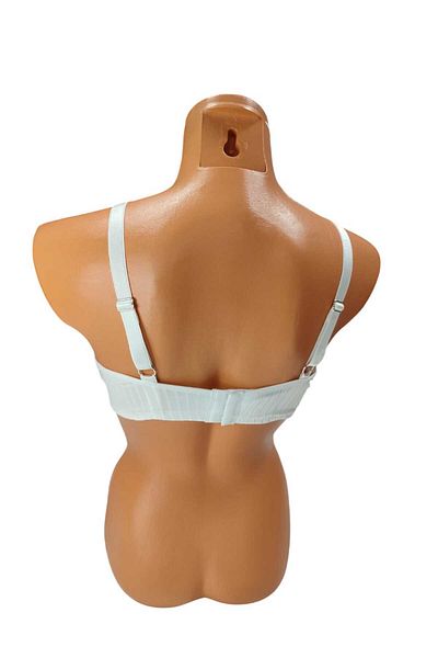 wear treasure C Cupă Sârmă Burete Hollow Cross String Sutien alb