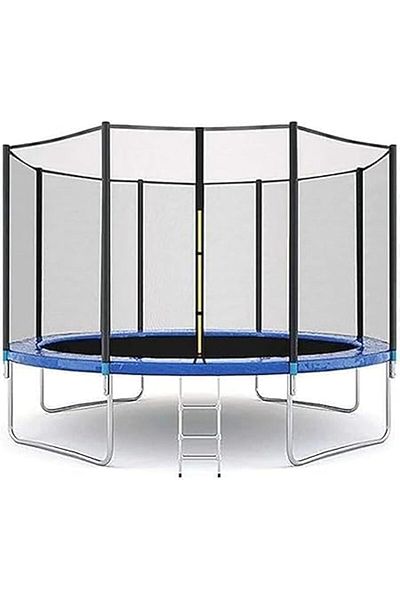 ALBADER Trampoline, Kids Outdoor Trampolines Jump With Safety Enclosure Trampoline 10FT