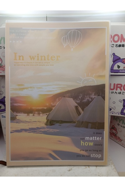 Meyra Accessories Caiet cu tematică de oraș și peisaj, cu husă mată transpare...