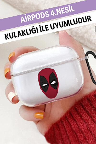 WANNACASE AirPods 4Th Generation Compatible Clear with Hook Soft Silicone Air...